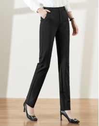 抗皱西裤哈伦裤烟管休闲裤九分垂感直筒裤