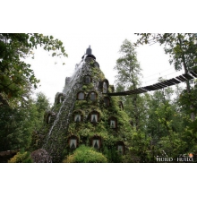 神奇的魔法木制酒店，童话森林里的城堡